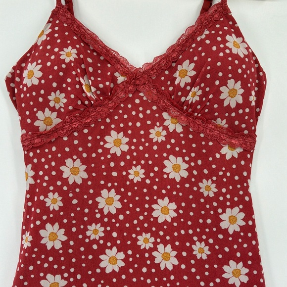 Red Floral Mini Dress - Picture 2 of 4